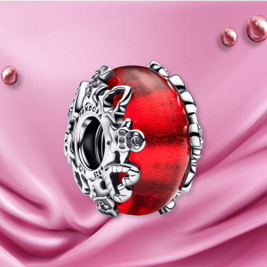 Charms murano rojo