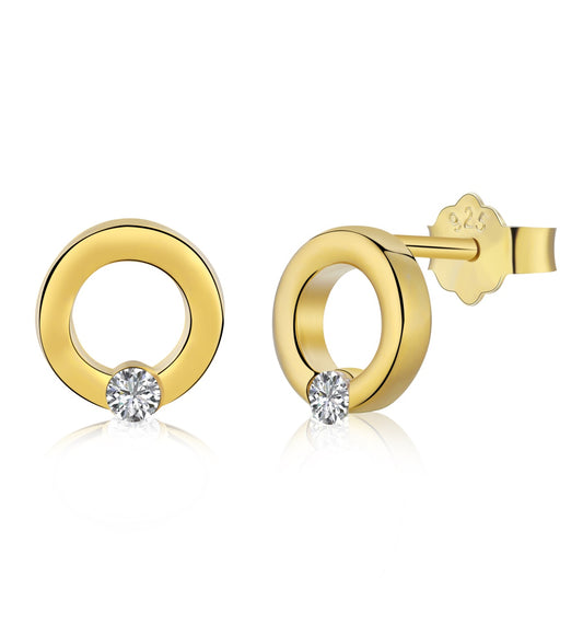 Mini pendientes circonita