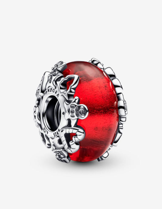 Charms murano rojo